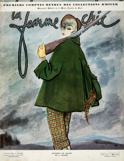 L. Mendel 1948 Ensemble de chasse, Huntress, La Femme Chic Cover, Mourgue