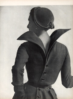 Christian Dior 1954 Les Bustes New-look, Tailleur en tweed de