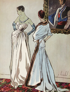 Jean Dessès & Christian Dior 1949 Evening Gowns, Louchel