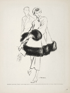 Jeanne Lafaurie 1948 Paletot rouge, M. Rousseau