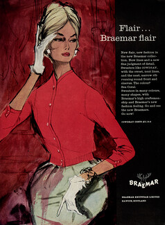 Braemar Knitwear 1960 Fashion Illustration