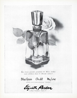 Elizabeth Arden (Perfumes) 1955 My Love, Rose
