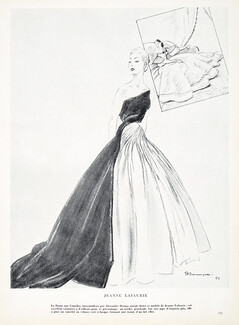 Jeanne Lafaurie 1951 Evening Gown, Pierre Mourgue
