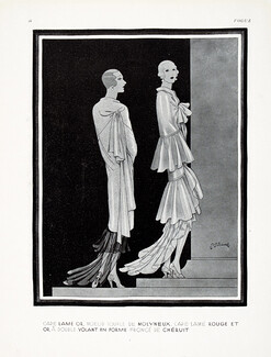 Molyneux, Chéruit 1929 Cape lamé, Douglas Pollard