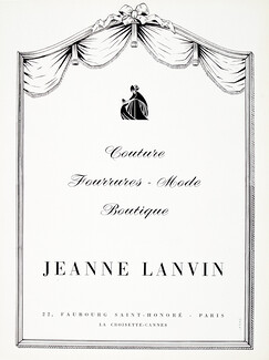 Jeanne Lanvin 1966