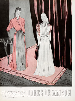 Jeanne Lanvin, Mad Carpentier 1946 Claire Fauré, Robes de Maison