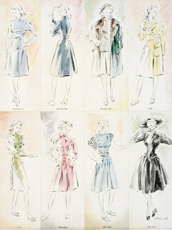 Victoria Nat 1947 Heim, De Rauch, Hermès, Calixte, Balmain, Lanvin, Piguet