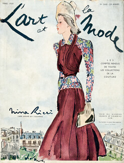 Nina Ricci 1939 Crêpe imprimé Ducharne, Robert Polack, L'Art et la Mode Cover
