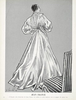 Jean France (Couture) 1949 Robe d'intérieur, Pierre Louchel