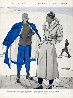 Véra Boréa, Madeleine de Rauch 1947 Sport Fashion, Ski, Pierre Mourgue