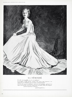 Pierre Mourgue 1952 ''La Féminité'', Evening Gown