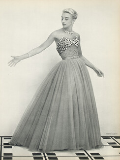 Pierre Balmain 1953 Evening Dress