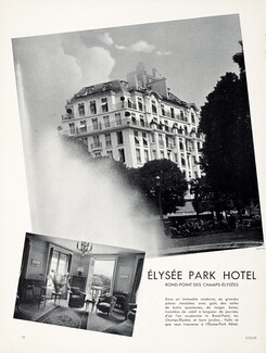 Elysée Palace Hotel 1937 Photo Printel, Champs-Elysées