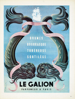 Le Galion (Perfumes) 1945 Fish, Louis Ferrand, Sortilège, Bourrasque...