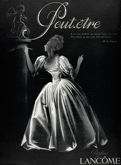 Lancôme (Perfumes) 1943 Peut-être, Henri de Régnier quote, graffiti