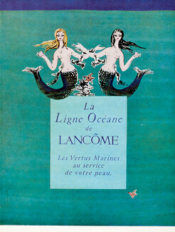 Lancôme (Cosmetics) 1956 Ligne Océane Mermaid