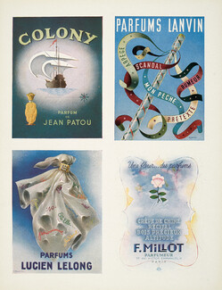 Jean Patou, Lanvin, Lucien Lelong, Millot 1943 Perfumes