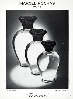 Marcel Rochas (Perfumes) 1954 Femme, Photo Schall