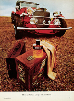 Marcel Rochas (Perfumes) 1974 Eau de Cologne Monsieur Rochas Excalibur Car