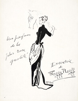 Maggy Rouff (Perfumes) 1948 Excentric, Maurice Van Moppès, Horse