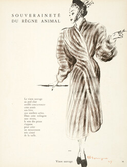 Fourrures Max 1947 Vison sauvage, Pierre Mourgue
