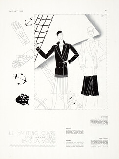 O'Rossen, Jane Regny 1929 Yachting, Hermès Gloves