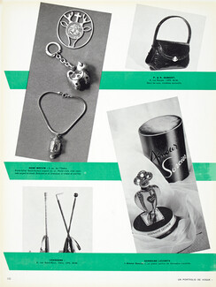 René Boivin 1951 Porte-billet, Porte-clefs, Bracelet or