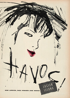 Lucien Lelong (Cosmetics) 1945 Havoc, Lipstick