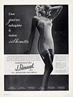 J. Roussel (Girdles) 1938 "Une Gaine adaptée..."