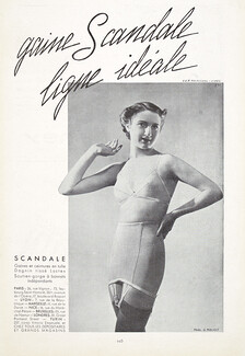Scandale (Lingerie) 1937 Ligne Idéale, Girdle, Photo G. Marant