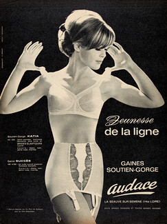 Audace (Lingerie) 1964 Brassiere, Pantie Girdle