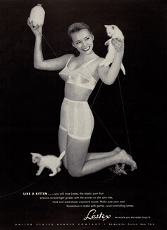 Filés Lastex, Rubber Company (Lingerie) 1950 Girdle, Kittens