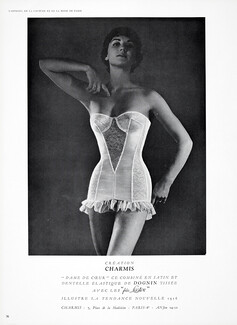 1950s Magazine Print AD -Women Vintage Fashion Bra Lingerie Underwear Girdle