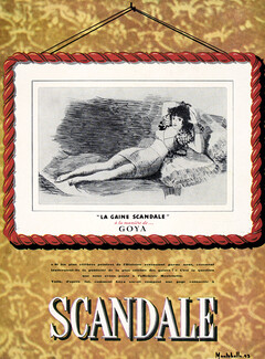 Scandale (Lingerie) 1944 Goya Girdle, Montebello