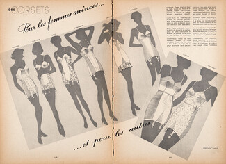Corsets 1938 Gloriane, Laure Belin, J. Berlé, Cadolle, Scandale, Claverie, Charmereine (2)
