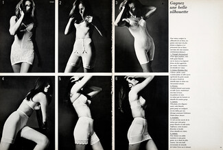 Corselette, Pantie Girdle 1967 Triumph, Christian Dior, Warner's, Antinéa (2), Scandale, Photo Guégan
