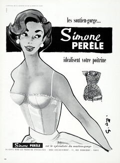 Simone Pérèle (Lingerie) 1955 Guy Demachy, Bra