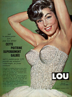 Lou (Lingerie) 1959 Bra, Pin-up, Keller