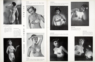 Gaines & Soutien-Gorge 1955 Brassieres Pregermain (2), Getien (2), Armande (4), Photo Deval