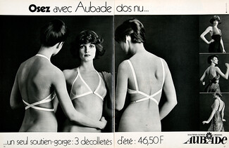 Aubade 1973 Brassiere Dos nu, Backless