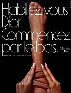 Christian Dior (Stockings) 1970 Photo Sieff