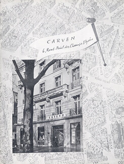 Carven 1948, 6 Rond Point des Champs Elysées
