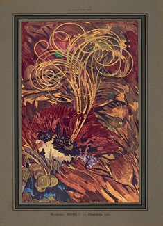 Mathurin Méheut 1913 Himanthalia lorea, Peintre de la vie sous-marine, Painting published in magazine