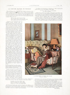 La Comtesse Mathieu de Noailles, 1913 - Photo Desboutin, Text by Jean Lefranc