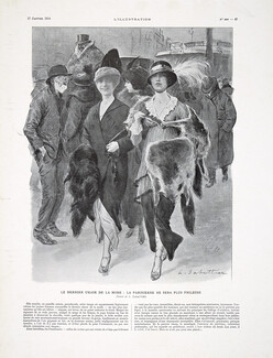 Louis Sabattier 1914 Le Dernier Ukase de la Mode, Fox Fur