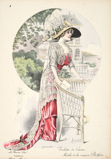 Redfern 1912 Toilette de casino, La Femme Chic N°17, Plate 172, A. Louchel