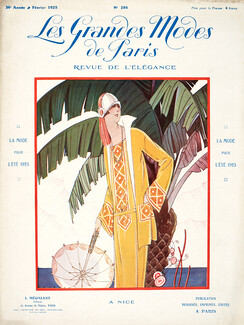 Les Grandes Modes de Paris, Février 1925 n°286, Art Deco Cover