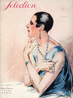 Sélection, Mars 1926 Éditions Darroux, Jewelry, Art Deco Cover