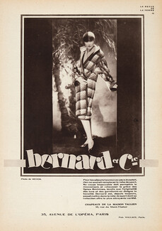 Bernard & Cie (Couture) 1927 Chapeau Tallien, Photo De Meyer (Demeyer)