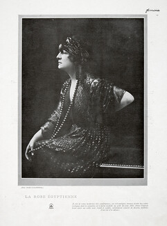 La Robe Egyptienne 1920 Mlle Aline Clairval, Photo Genia-Reinberg